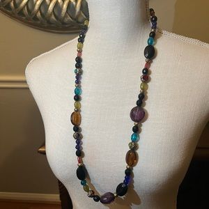 Chico’s 28”-32” Multi-colored Beaded Necklace